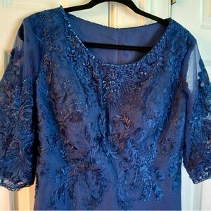 NWT Jaeden cocktail/Mother of the Bride deep blue dress